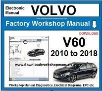 Volvo V60 Service Repair Workshop Manual